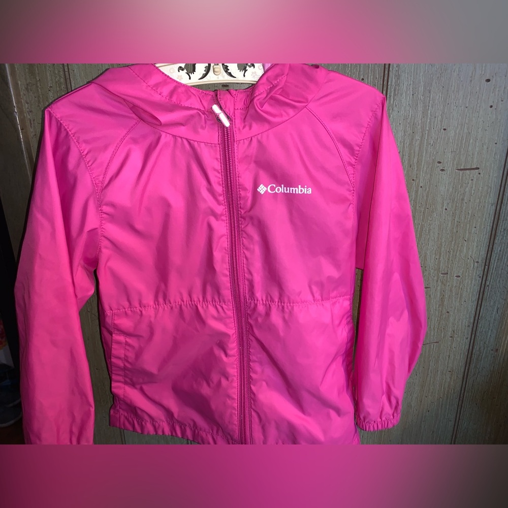 Columbia Kids Pink windbreaker/raincoat jacket